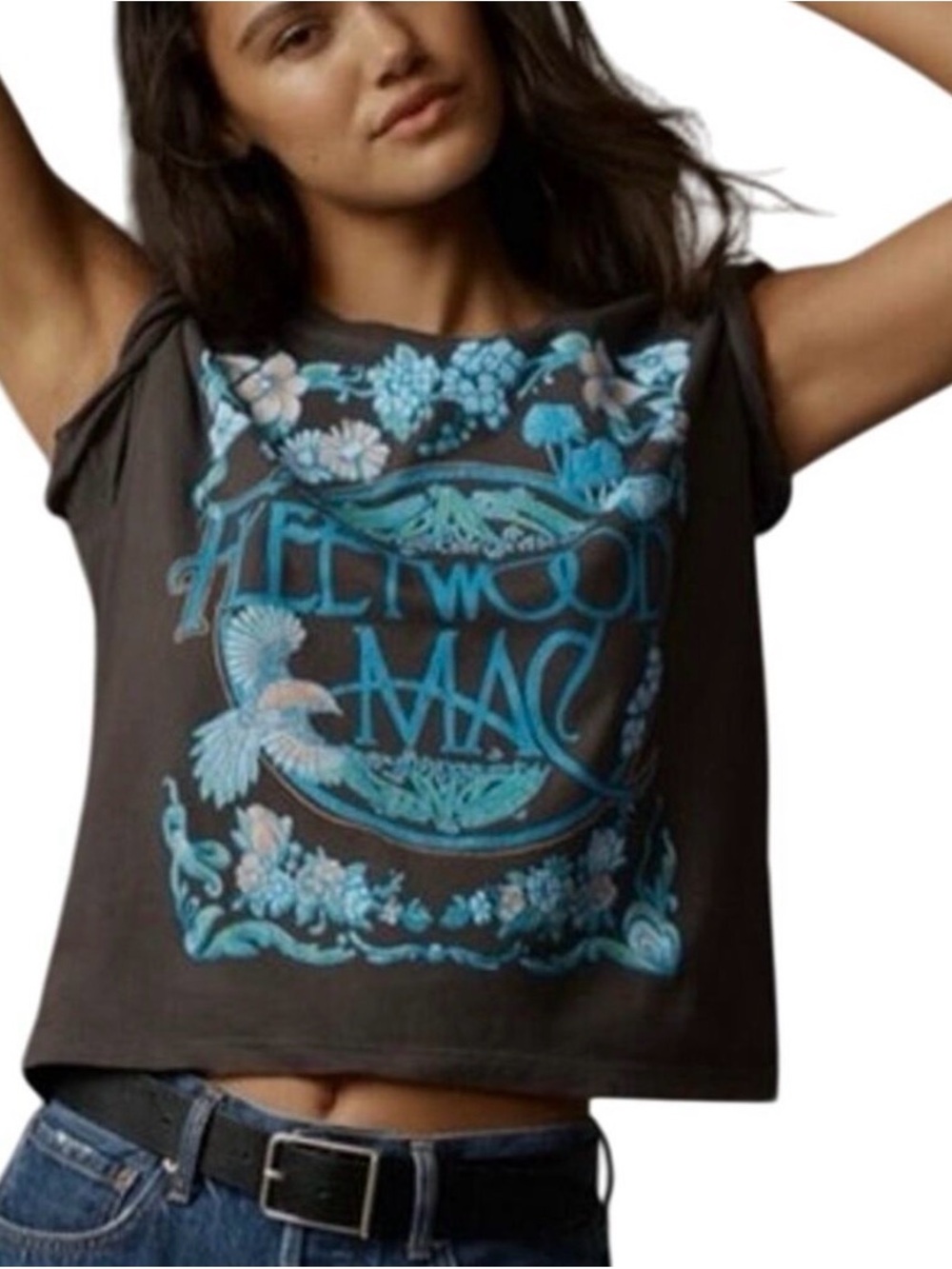 Anthropologie Letluv vintage black Fleetwood Mac tee